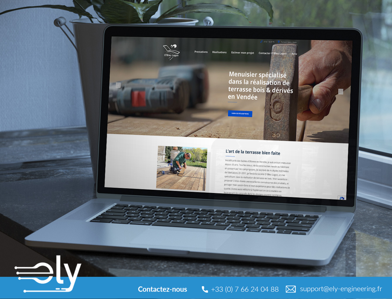 agence création site vitrine menuisier alsace france