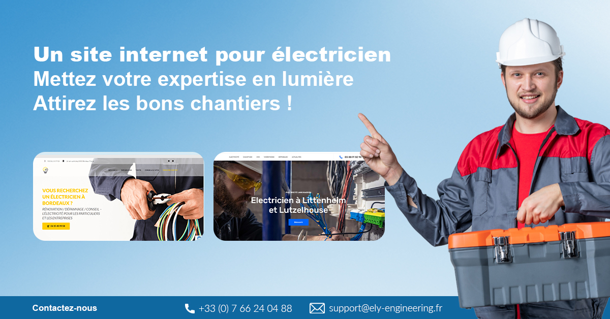 guide création site d'électricien en alsace france
