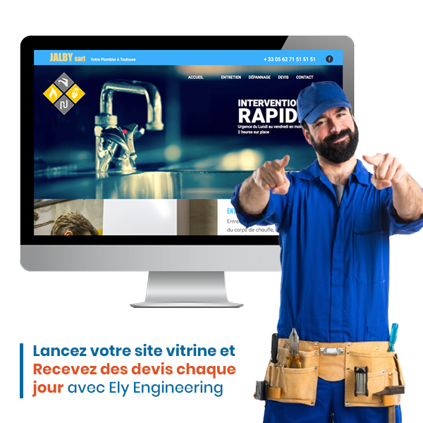 création site vitrine plombier alsace france