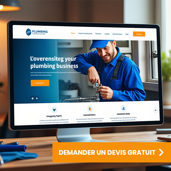 devis création site vitrine plombier alsace france
