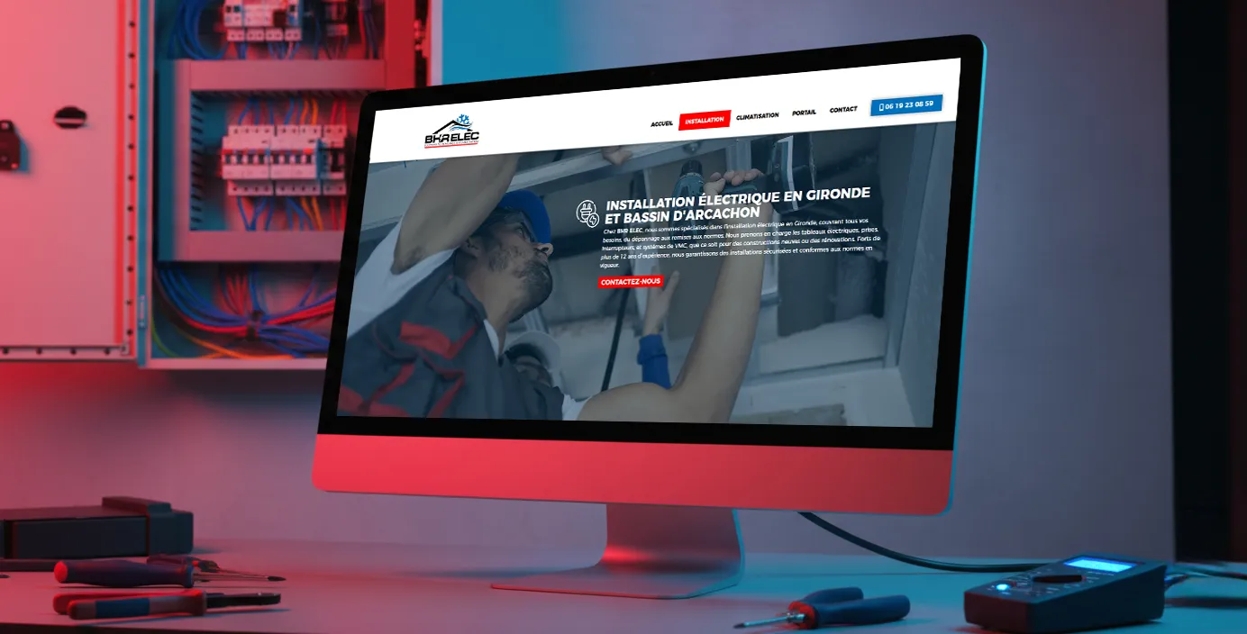 réalisation site d'électricien alsace france